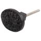 Black Oval Flower Metal Knobs
